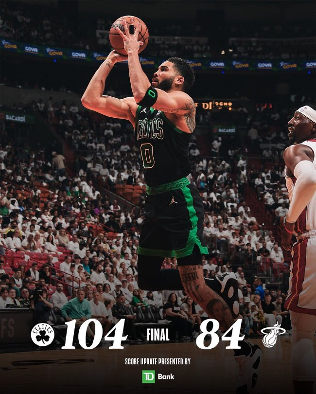 绿军半场狂轰42分打崩热火 系列赛2-1反超